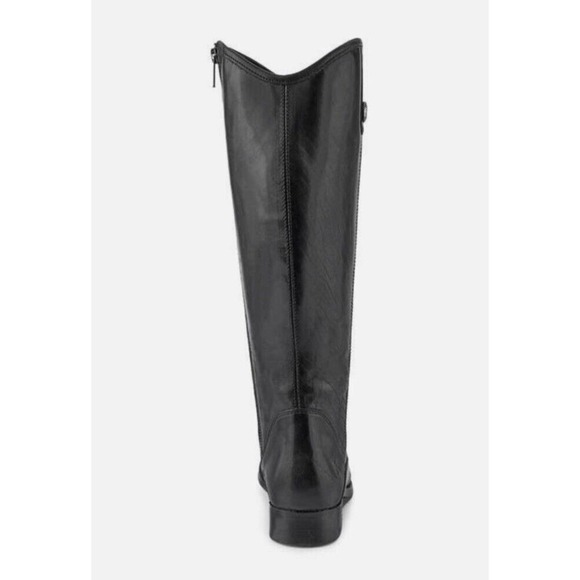 Frye Marissa Medallion Inside Zip Tall Riding Boot Black Leather Sole 6 M - Picture 3 of 9